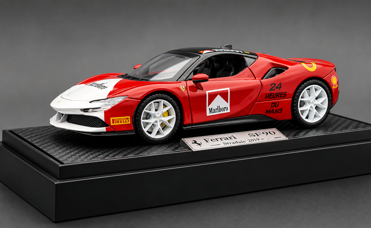 Ferrari SF90 Marlboro Race 1:24 diecast scale model car miniature