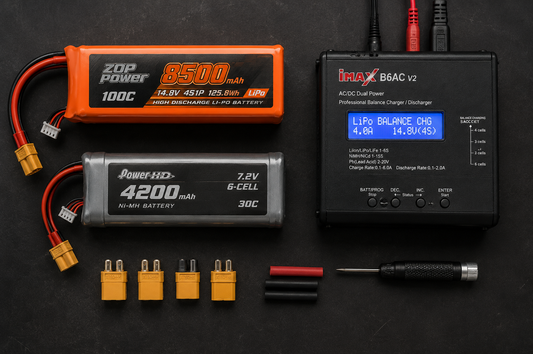 RC Car Battery Guide for Beginners: Ni-MH vs LiPo, Charging and Safety