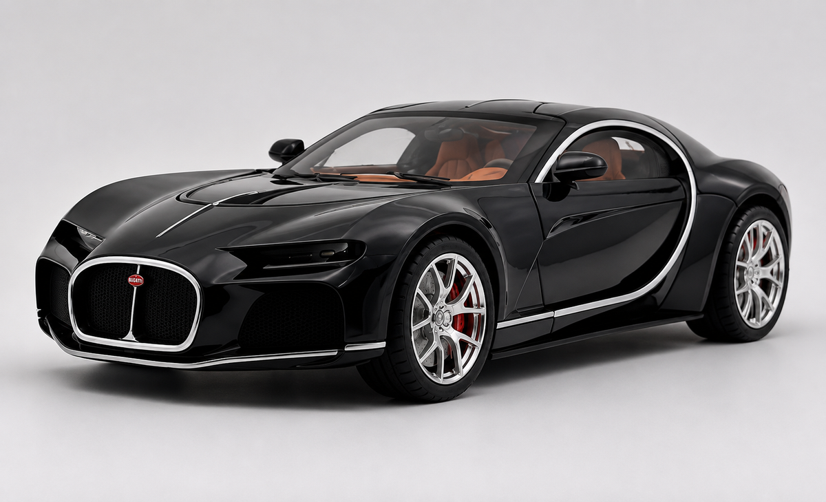 Bugatti Atlantic 1:18 diecast scale model car - Big Size