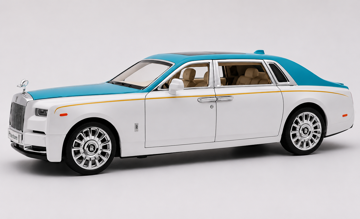 Rolls Royce Phantom VIII 1:18 diecast scale model miniature car - Big Size