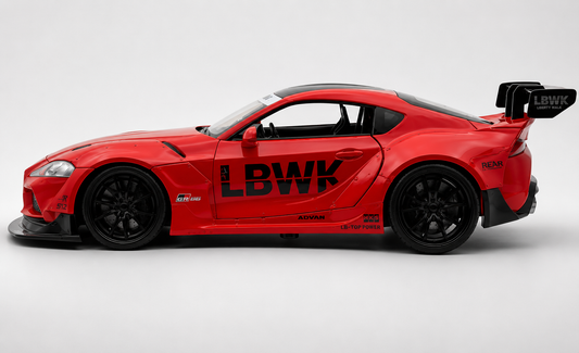 Toyota Supra GR LBWK 1:18 diecast scale model car collectible - Big Size