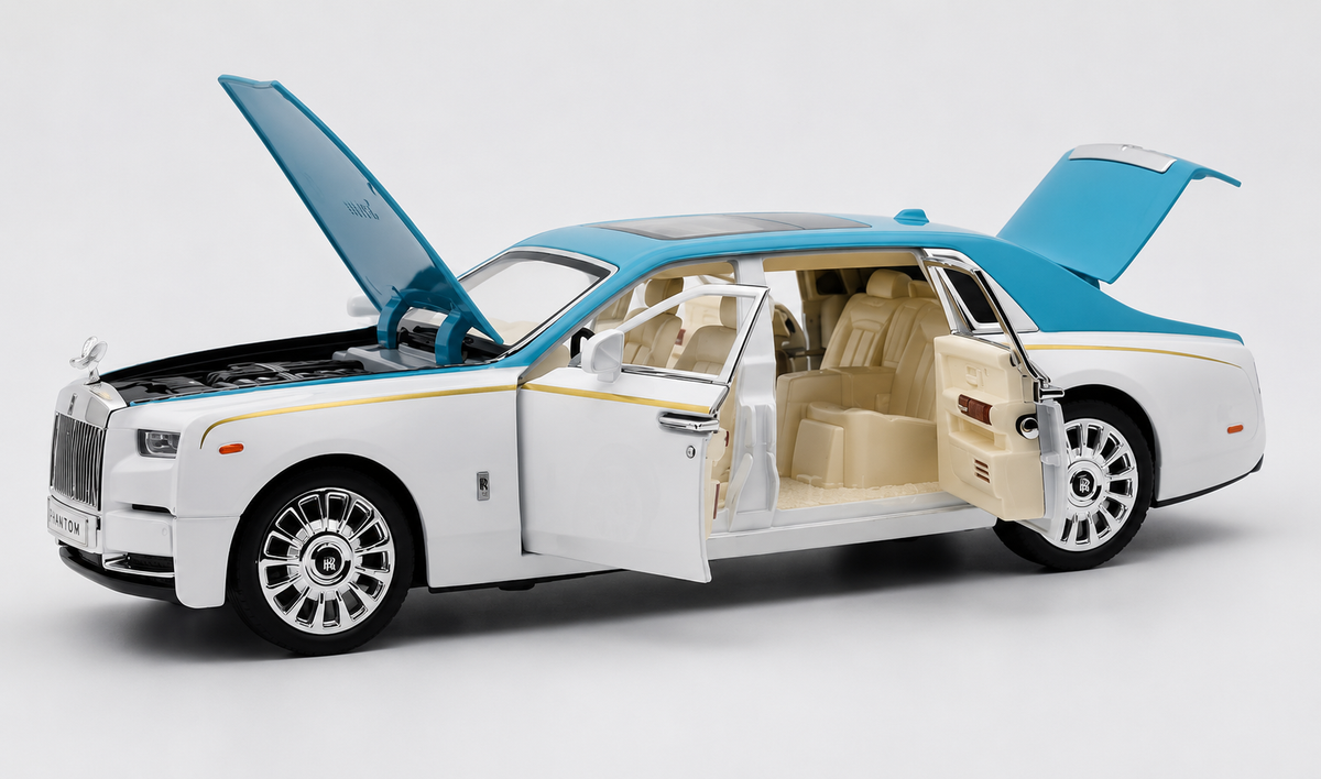 Rolls Royce Phantom VIII 1:18 diecast scale model miniature car - Big Size