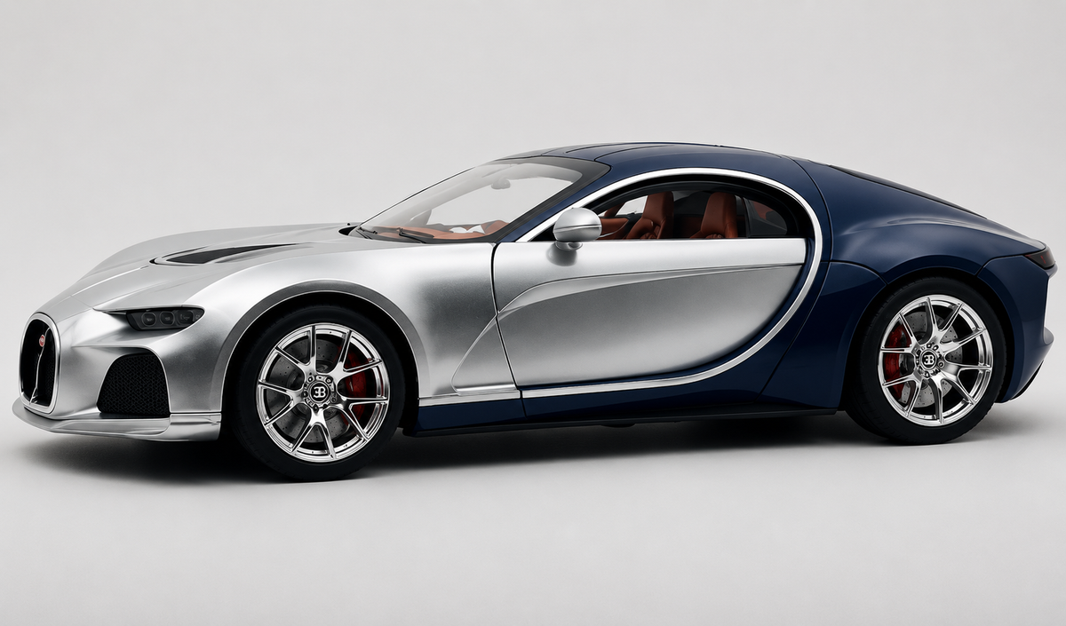 Bugatti Atlantic 1:18 diecast scale model car - Big Size