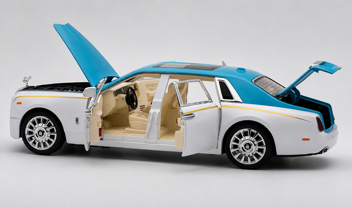 Rolls Royce Phantom VIII 1:18 diecast scale model miniature car - Big Size