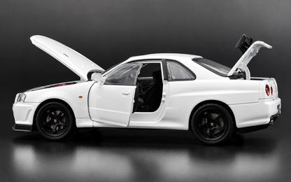 Nissan Skyline GT-R R34 Super Model 1:18 diecast scale model car miniature - Big Size