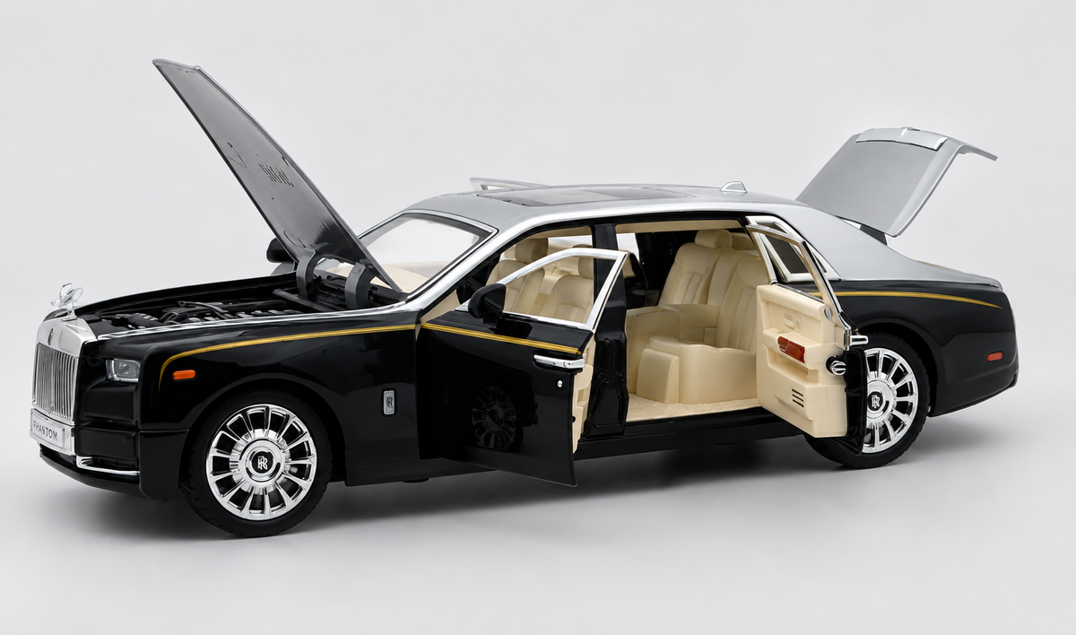 Rolls Royce Phantom VIII 1:18 diecast scale model miniature car - Big Size