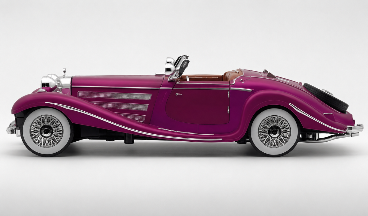 1936 Mercedes-Benz 500K 1:18 roadster  diecast scale model car - Big Size