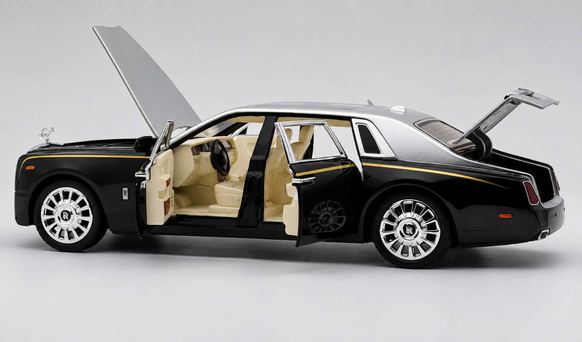 Rolls Royce Phantom VIII 1:18 diecast scale model miniature car - Big Size