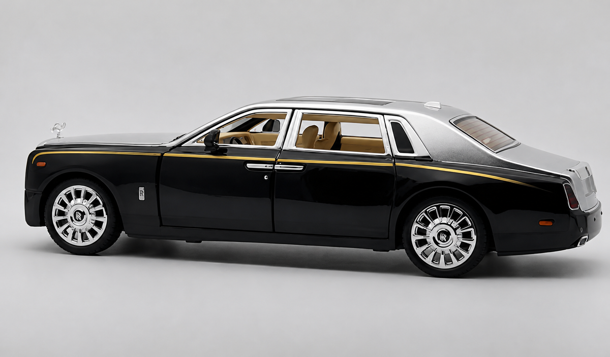 Rolls Royce Phantom VIII 1:18 diecast scale model miniature car - Big Size