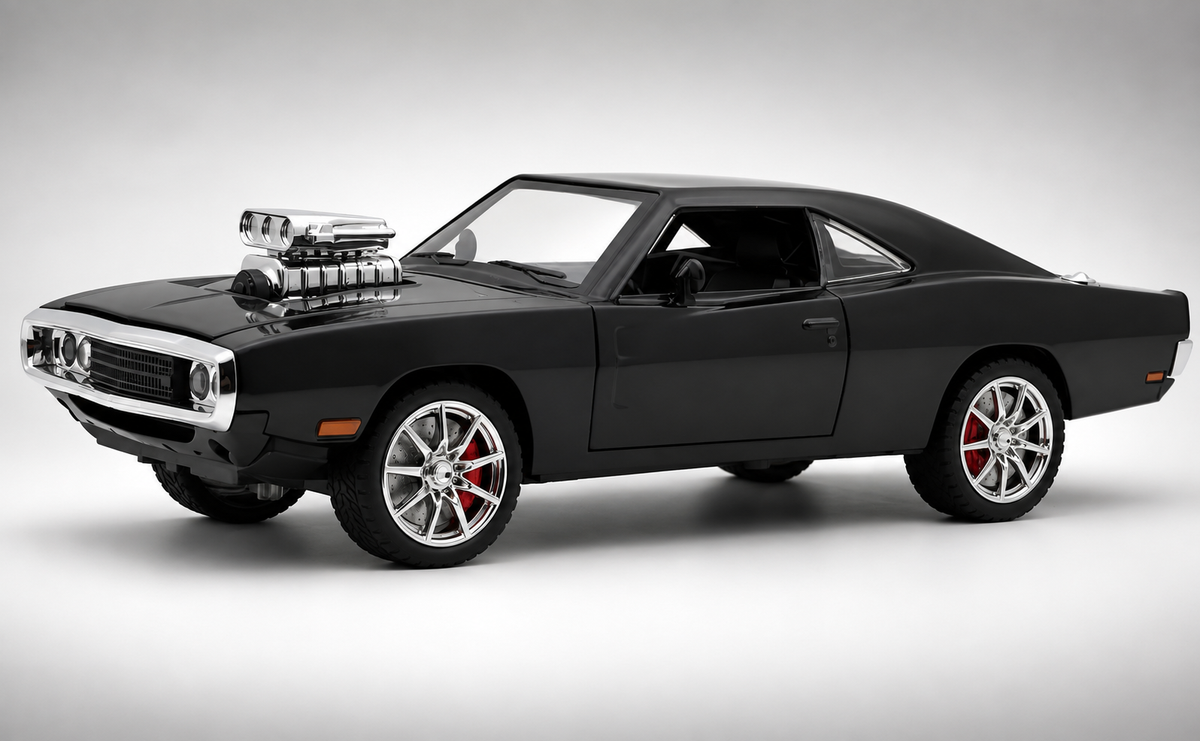 1970 Dodge Charger Fast & Furious 1:18 diecast Scale Model Car - Big Size