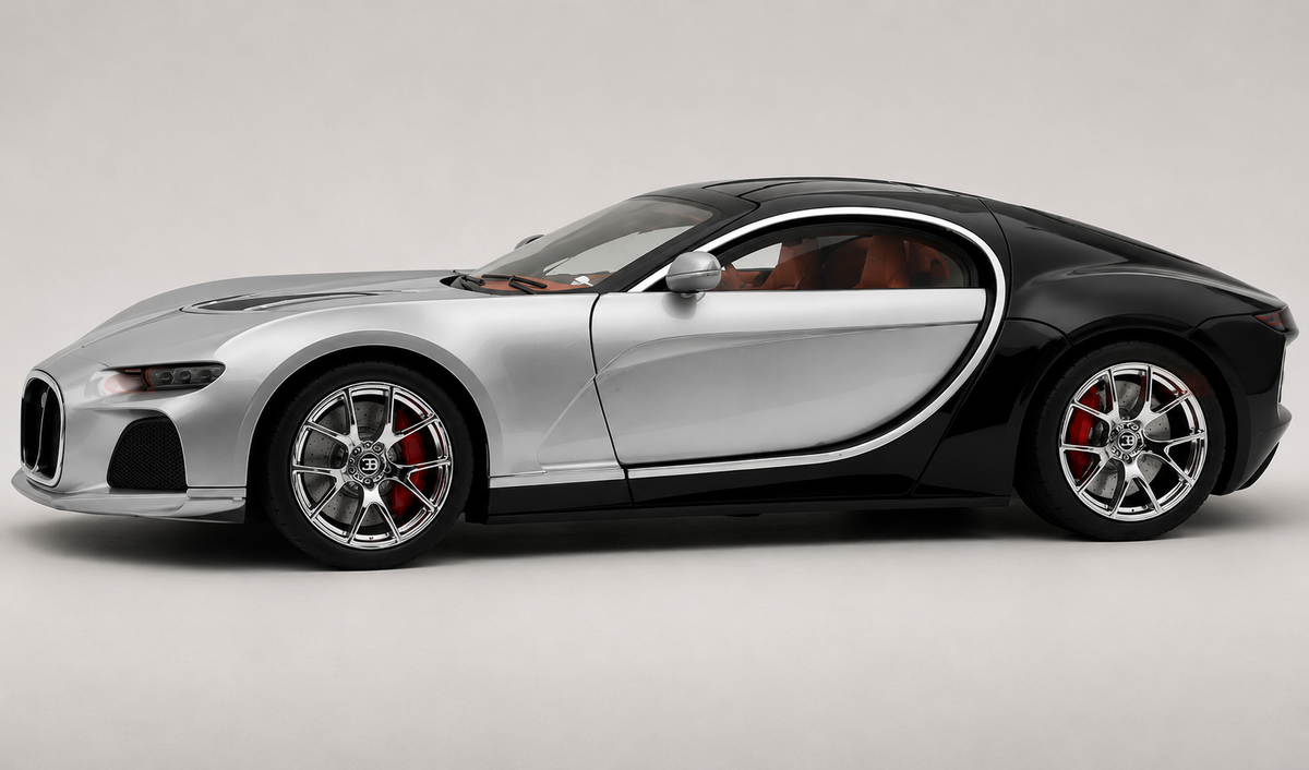 Bugatti Atlantic 1:18 diecast scale model car - Big Size
