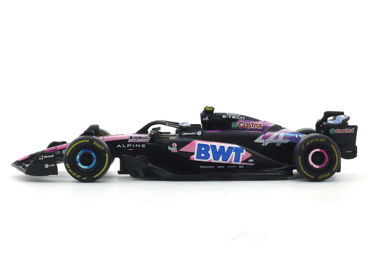 2024 Alpine A524 No. 10 Pierre Gasly 1:43 Bburago Formula 1 diecast scale model car