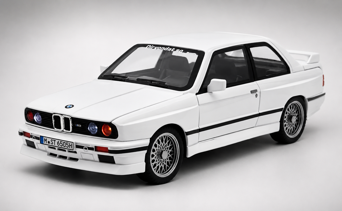1988 BMW 3 Series M3 E30 1:18 diecast Scale Model car - Big Size