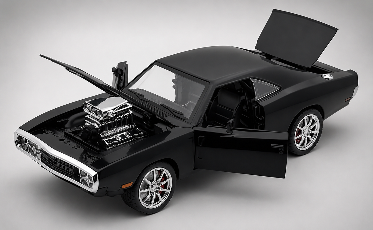 1970 Dodge Charger Fast & Furious 1:18 diecast Scale Model Car - Big Size