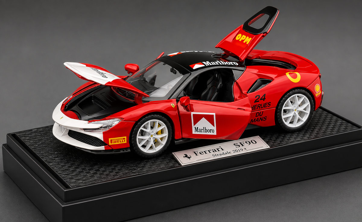 Ferrari SF90 Marlboro Race 1:24  diecast scale model car miniature