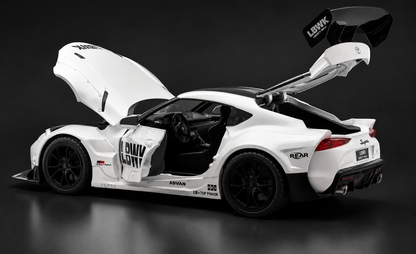Toyota Supra GR LBWK 1:18 diecast scale model car collectible - Big Size