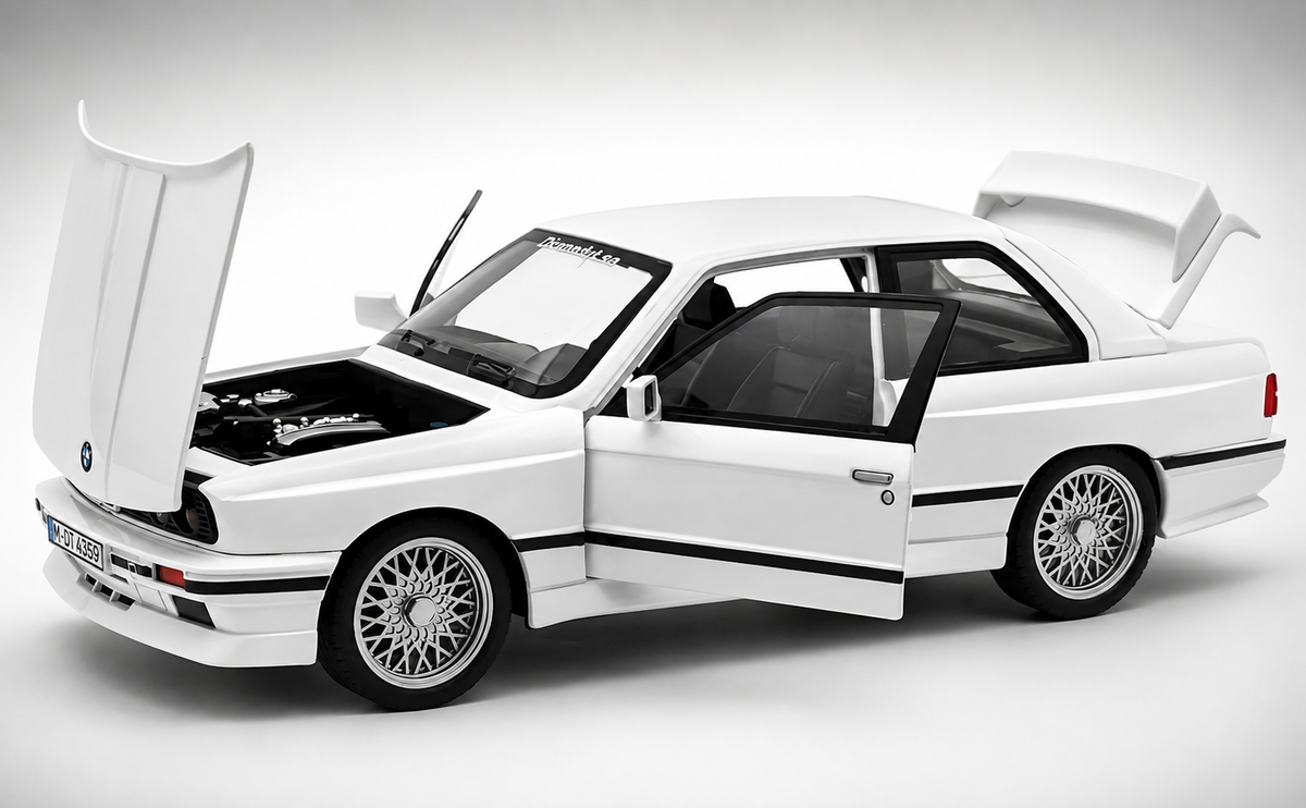1988 BMW 3 Series M3 E30 1:18 diecast Scale Model car - Big Size