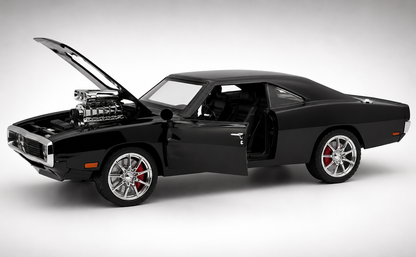 1970 Dodge Charger Fast & Furious 1:18 diecast Scale Model Car - Big Size