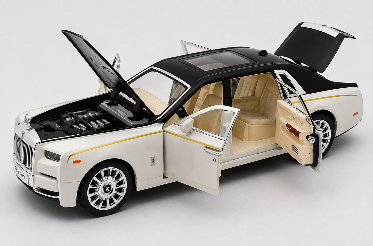 Rolls Royce Phantom VIII 1:18 diecast scale model miniature car - Big Size