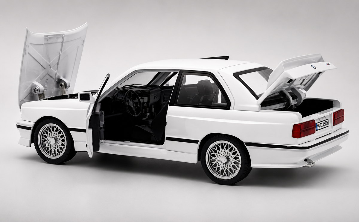 1988 BMW 3 Series M3 E30 1:18 diecast Scale Model car - Big Size