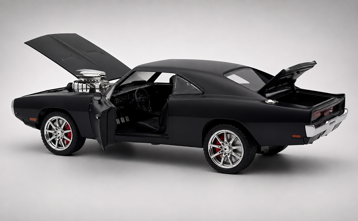 1970 Dodge Charger Fast & Furious 1:18 diecast Scale Model Car - Big Size