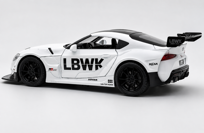 Toyota Supra GR LBWK 1:18 diecast scale model car collectible - Big Size