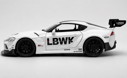 Toyota Supra GR LBWK 1:18 diecast scale model car collectible - Big Size