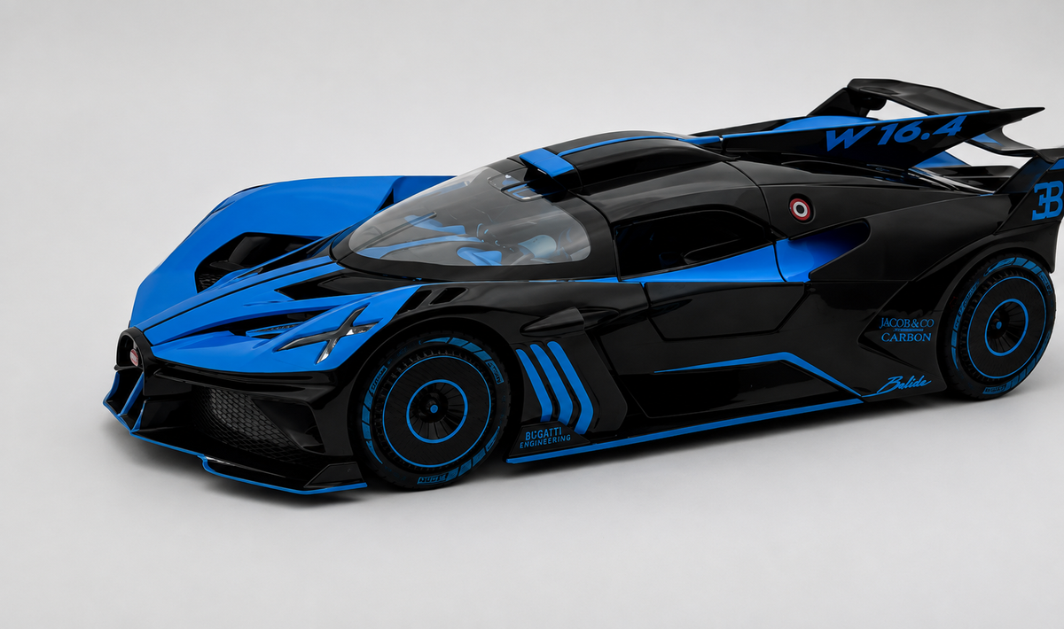 Bugatti Bolide 1:18diecast scale model car collectible car - Big Size