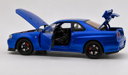 Nissan Skyline GT-R R34 Super Model 1:18 diecast scale model car miniature - Big Size