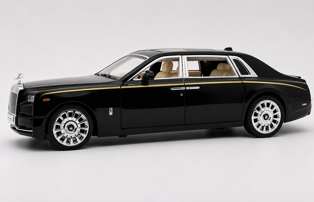 Rolls Royce Phantom VIII 1:18 diecast scale model miniature car - Big Size