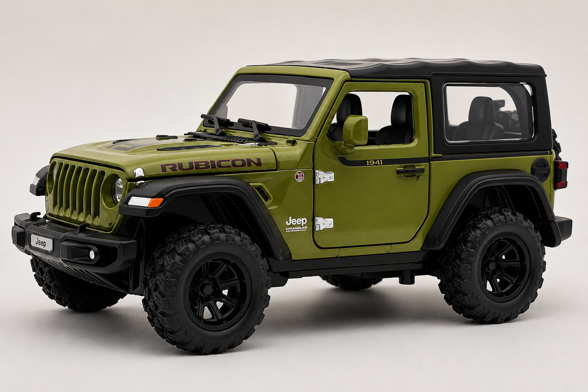 Jeep Wrangler Rubicon 1:24  diecast scale model car