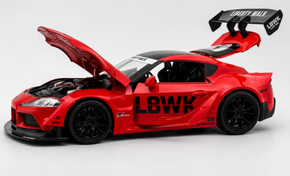 Toyota Supra GR LBWK 1:18 diecast scale model car collectible - Big Size