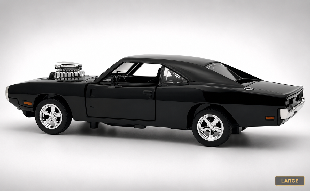 1970 Dodge Charger Fast & Furious 1:18 diecast Scale Model Car - Big Size