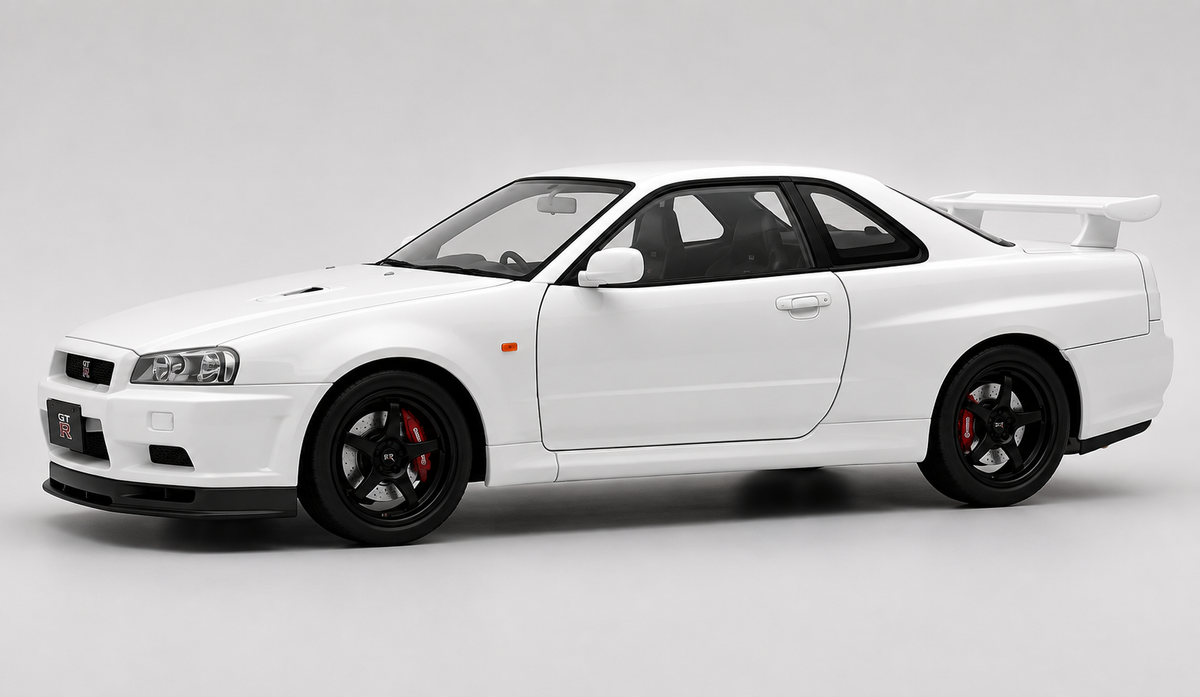 Nissan Skyline GT-R R34 Super Model 1:18 diecast scale model car miniature - Big Size