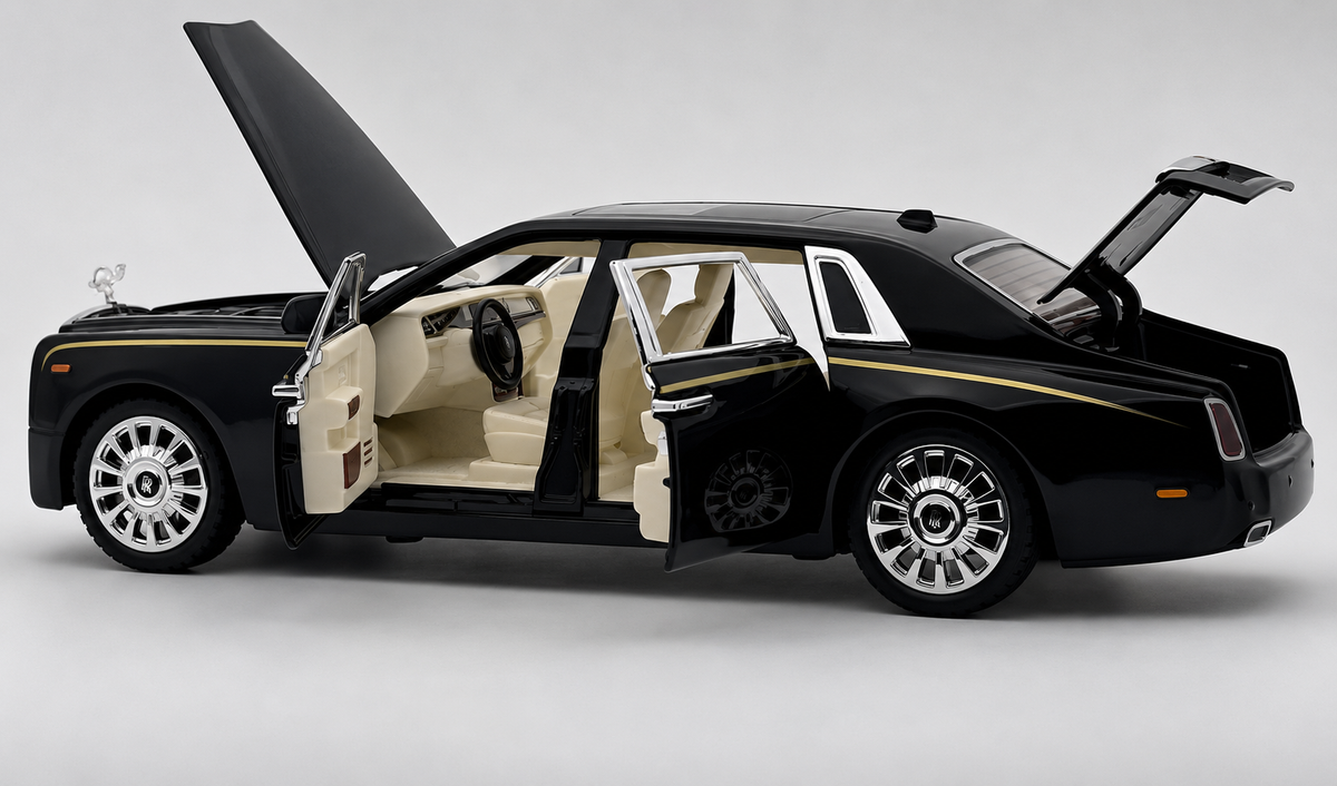 Rolls Royce Phantom VIII 1:18 diecast scale model miniature car - Big Size