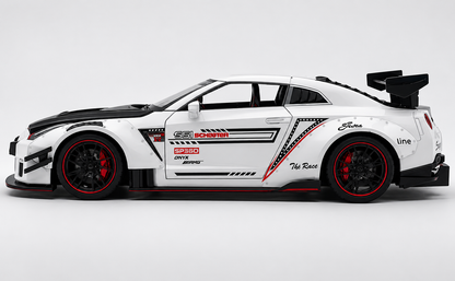 Nissan GTR-R R35 Schafer 1:18 diecast scale model miniature car - Big Size | Assorted Colors