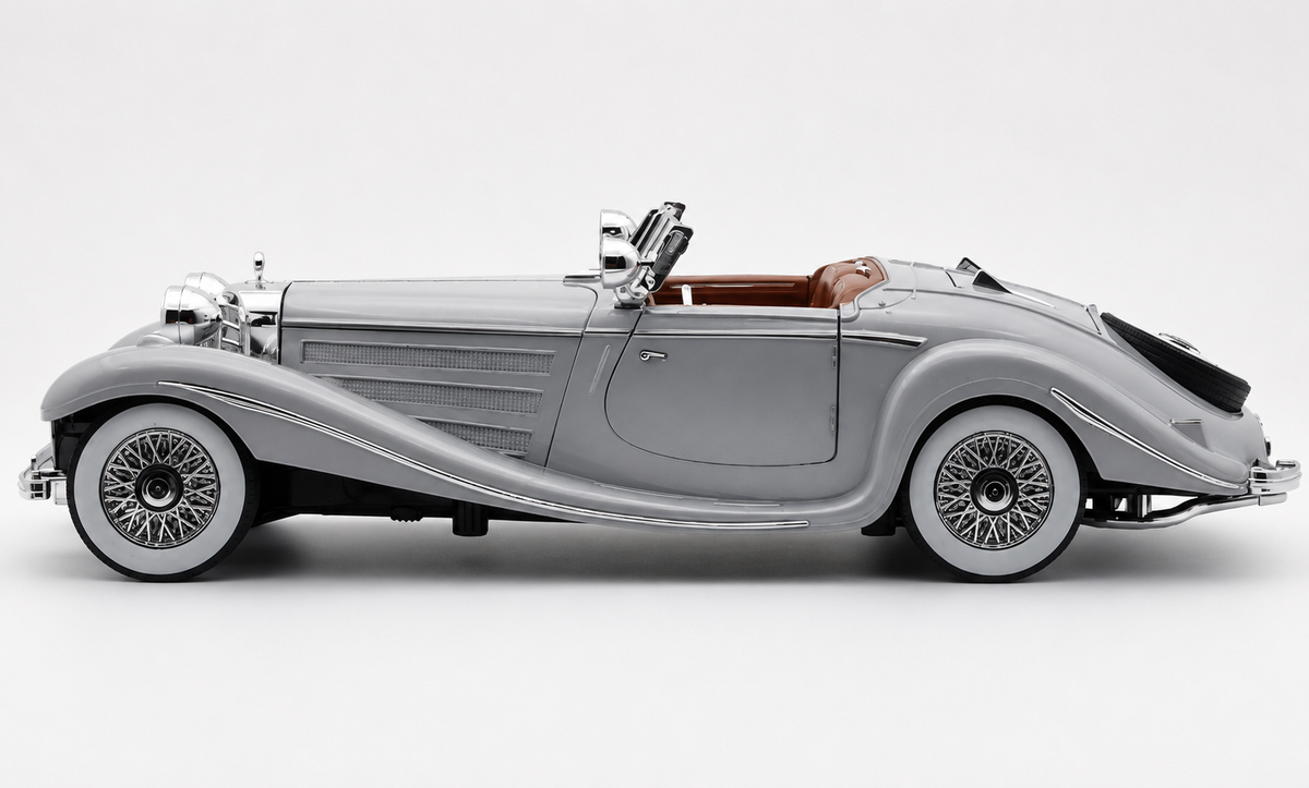 1936 Mercedes-Benz 500K 1:18 roadster  diecast scale model car - Big Size