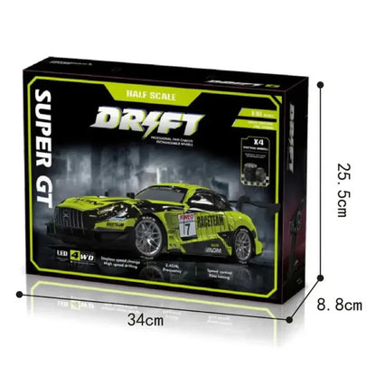 High Speed Drift RC Car – 25 km/h, 4X4 (1:16)(Yellow Track)