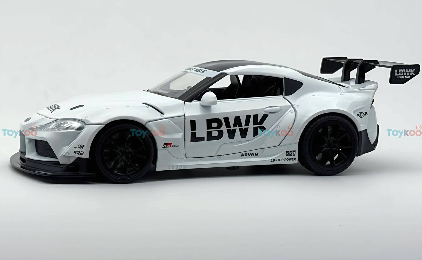 Toyota Supra GR LBWK 1:18 diecast scale model car collectible - Big Size