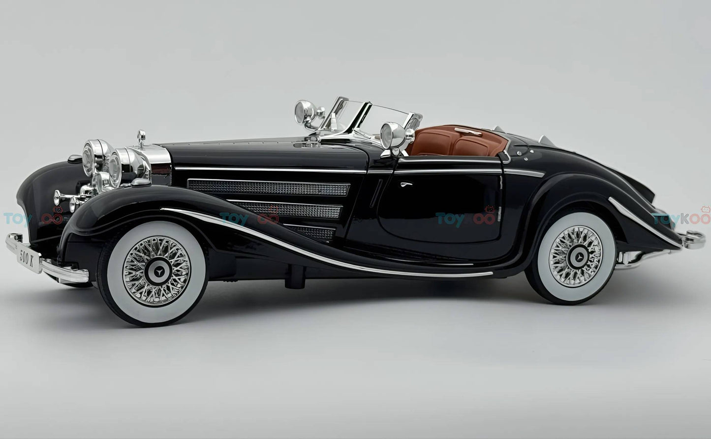 1936 Mercedes-Benz 500K 1:18 roadster  diecast scale model car - Big Size