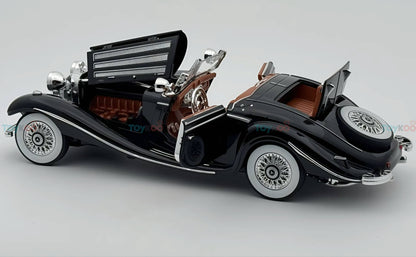 1936 Mercedes Benz 500K 1:24 Roadster diecast scale model car collectible | Assorted Colors