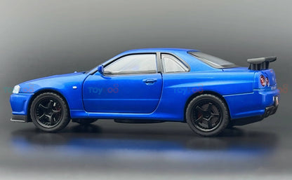 Nissan Skyline GT-R R34 Super Model 1:18 diecast scale model car miniature - Big Size