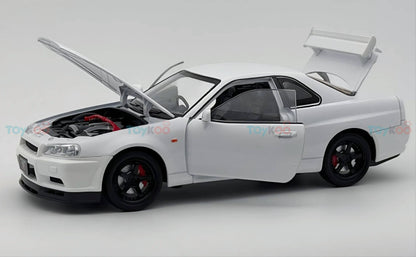 Nissan Skyline GT-R R34 Super Model 1:18 diecast scale model car miniature - Big Size