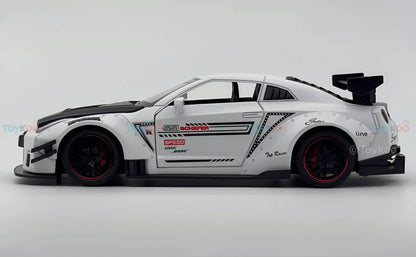 Nissan GTR-R R35 Schafer 1:18 diecast scale model miniature car - Big Size | Assorted Colors